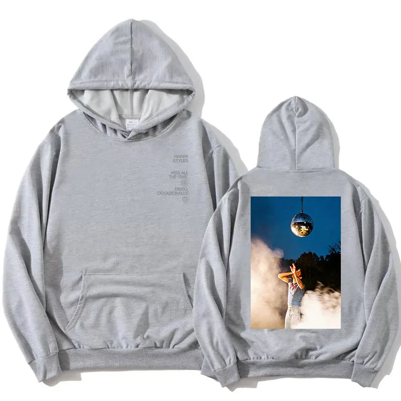 Sweat à capuche unisexe avec imprimé graphique devant et dos, plusieurs motifs et couleurs