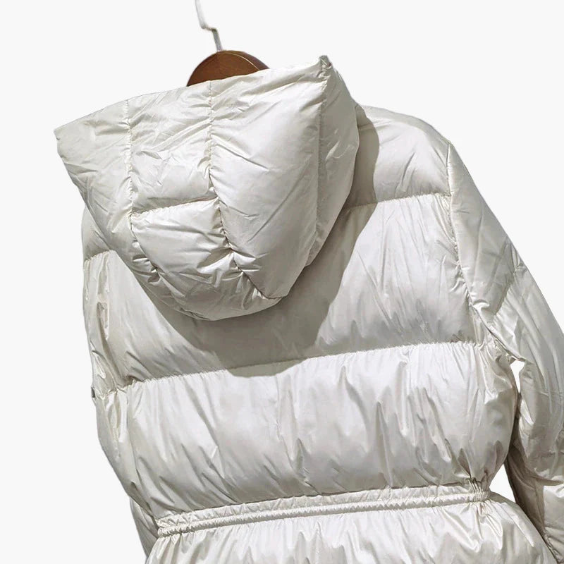 Chaqueta acolchada con capucha para mujer estilo casual invierno urbano