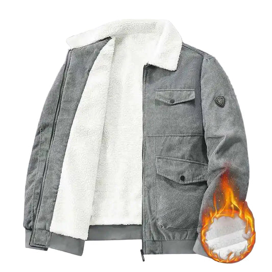 Warm urban style jacket for men with thick lining – Ideal for winter and casual activities