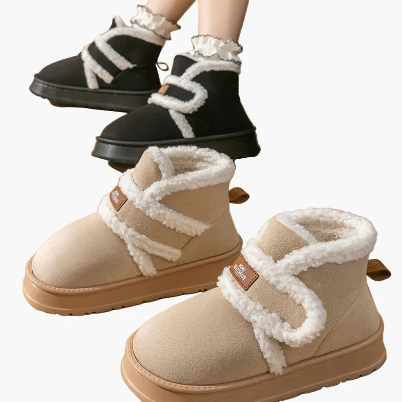 Zapatillas botines de interior cálidas para mujeres, estilo acogedor y comodidad diaria