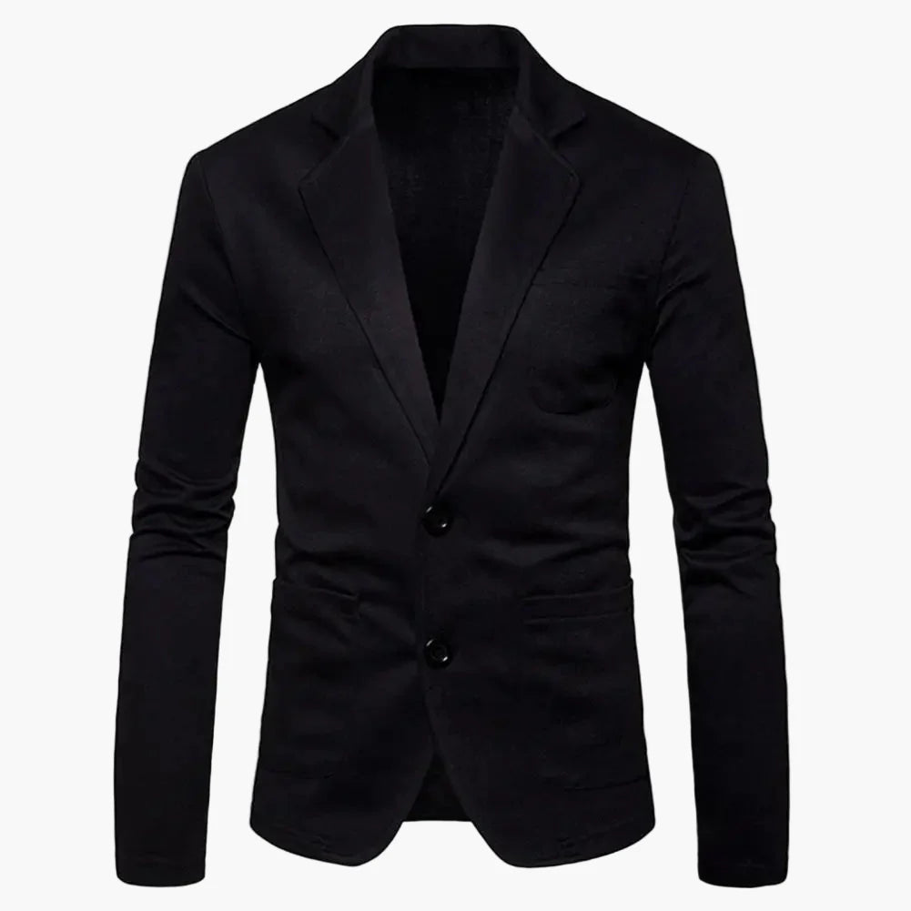 Avslappnad herrblazer i modern stil för affärer eller fritid