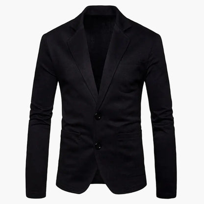 Avslappnad herrblazer i modern stil för affärer eller fritid