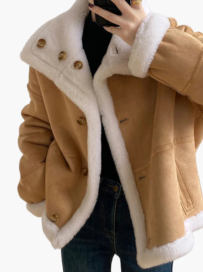 Veste d'hiver femme style aviateur coupe oversize tendance urbaine