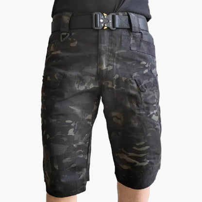 Shorts Tactiques Imperméables Homme Style Militaire Multi-Poches pour Randonnée et Activités Extérieures