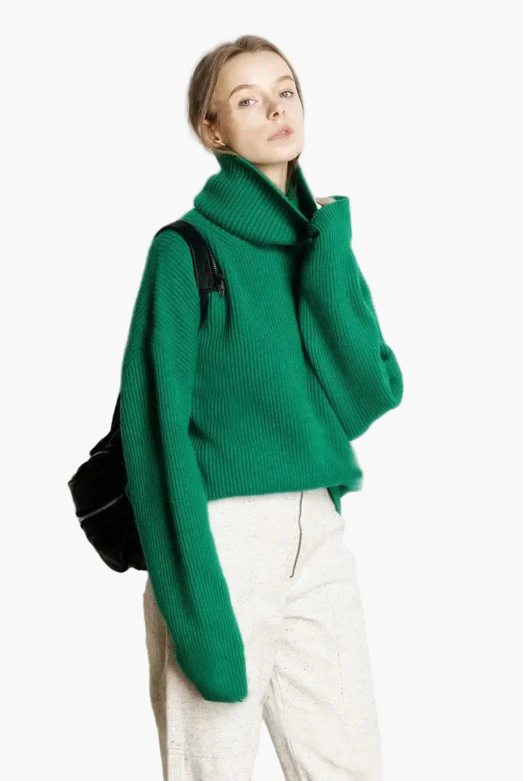 Oversize polotröja för dam – avslappnad och trendig stil
