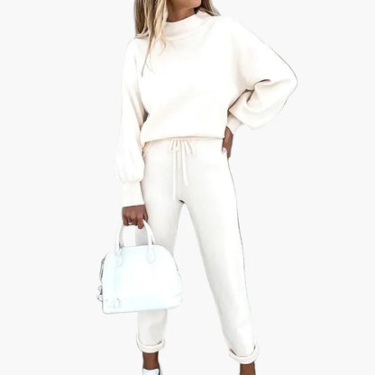 Dwuczęściowy zestaw damski styl casual chic na czas wolny i do miasta