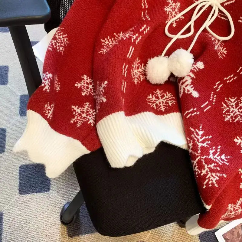 Cardigan Donna Stile Inverno Natale Motivi Fiocchi di Neve – Ideale per le Feste e l'Inverno