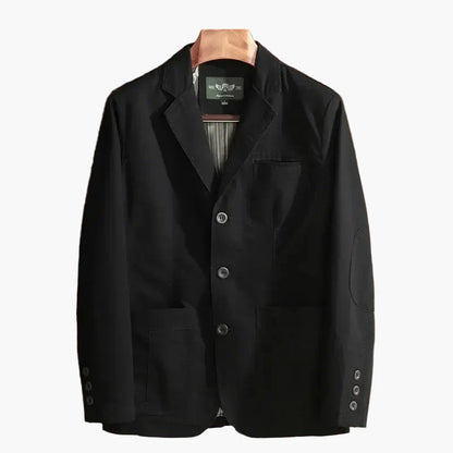 Avslappnad herrblazer i workwear-stil med flera fickor för vardagsbruk
