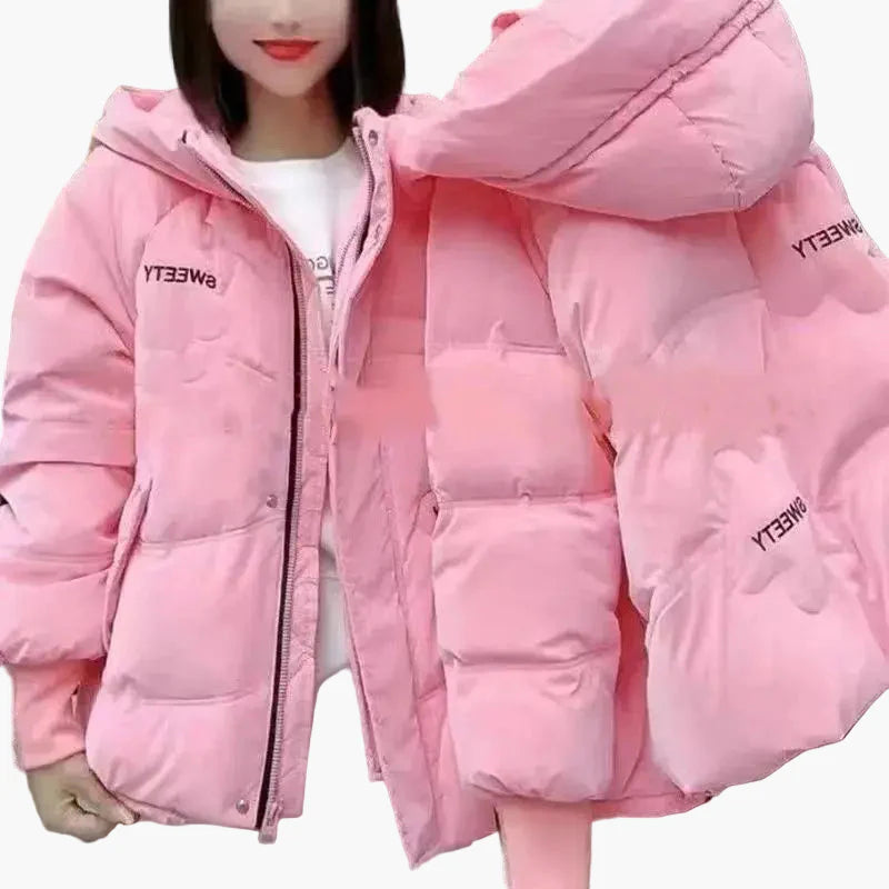 Chaqueta de invierno casual para mujer con capucha, estilo urbano, ideal para clima frío