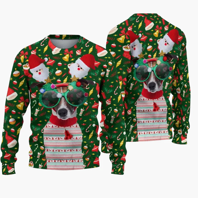 Maglione di Natale Uomo Stile Maglione Brutto – Umorismo Serie TV, Festa di Natale