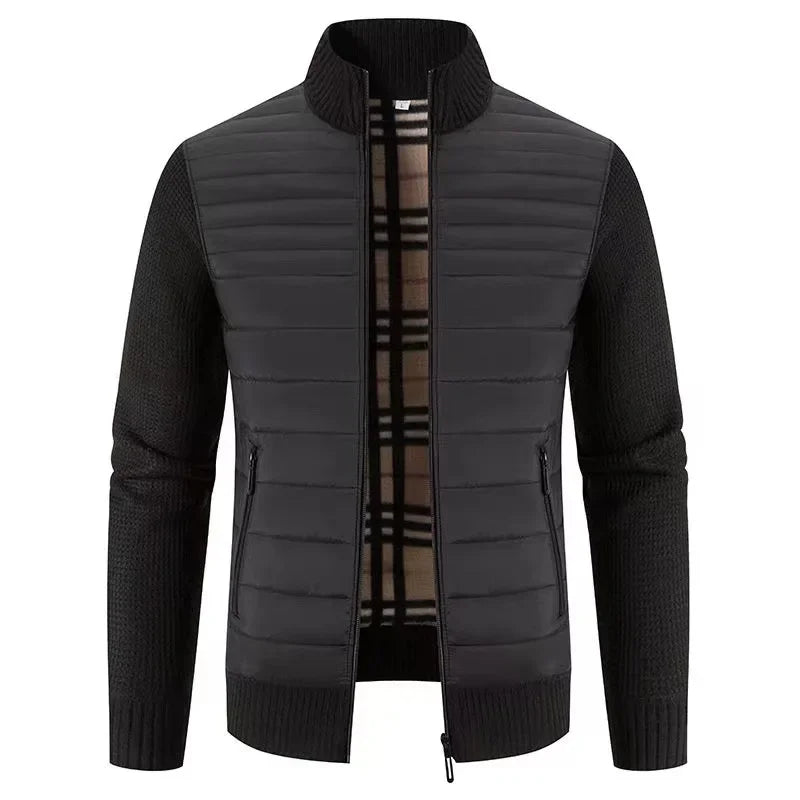 Chaqueta de punto para hombre estilo coreano elegante para ocio y uso diario