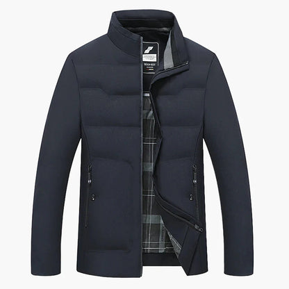 Chaqueta de hombre de negocios casual de invierno, cálida y cortavientos