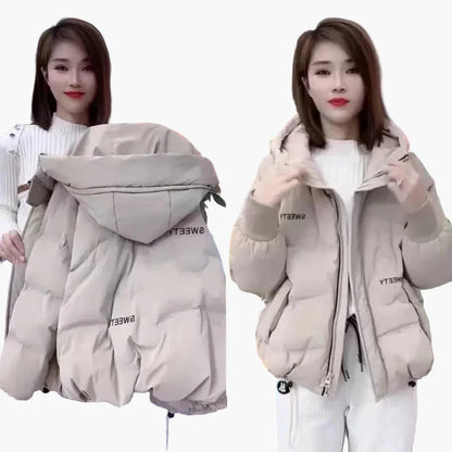 Chaqueta de invierno casual para mujer con capucha, estilo urbano, ideal para clima frío