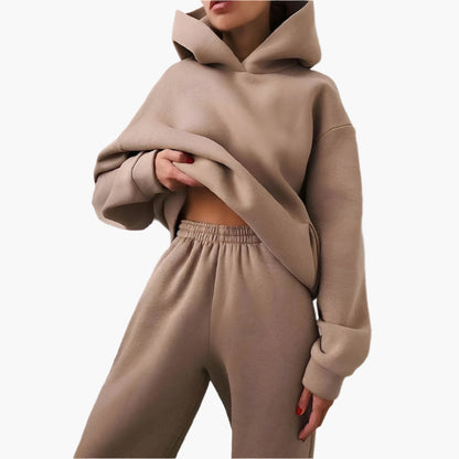 Conjunto de Chándal Casual para Mujer - Sudadera Oversize y Pantalón de Jogging Cómodo para Casa y Ocio