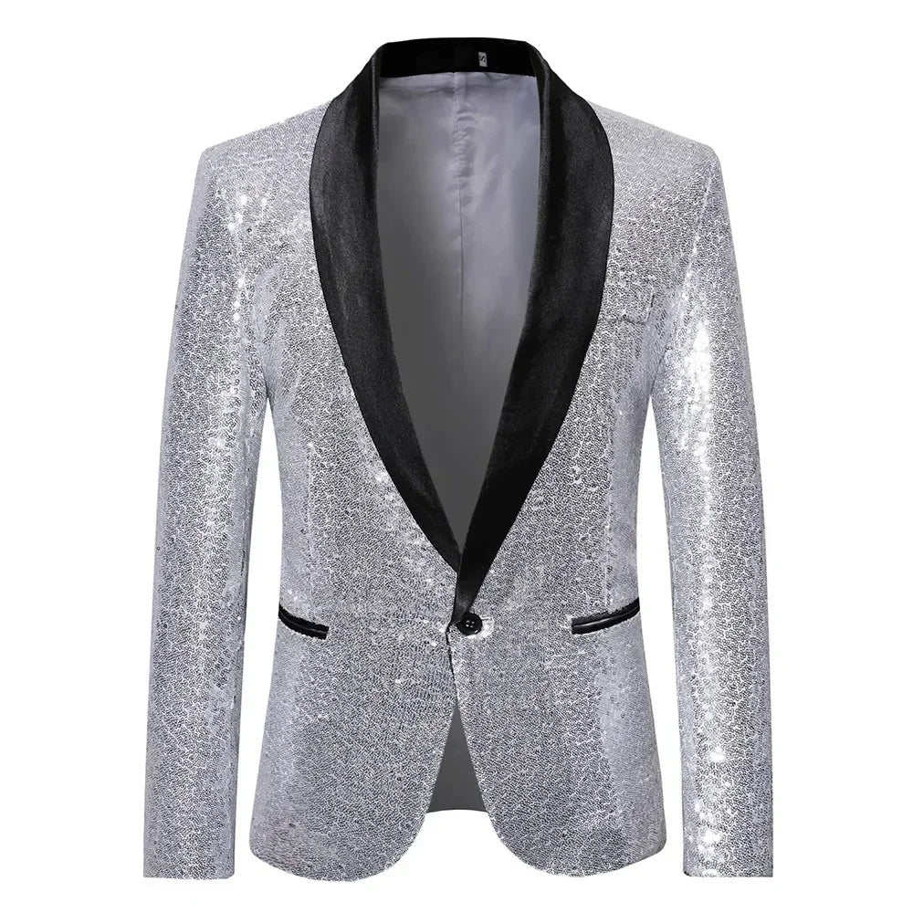 Elliott – Blazer Homme avec Paillettes pour Fête et Scène