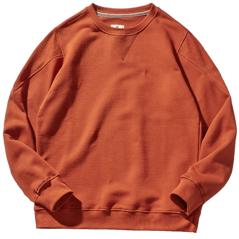 Felpa da uomo girocollo, vestibilità casual, disponibile in diversi colori