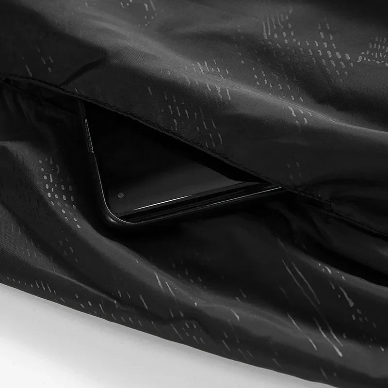 Chaqueta ligera unisex con capucha y cierre de cremallera, impermeable, transpirable y cortavientos