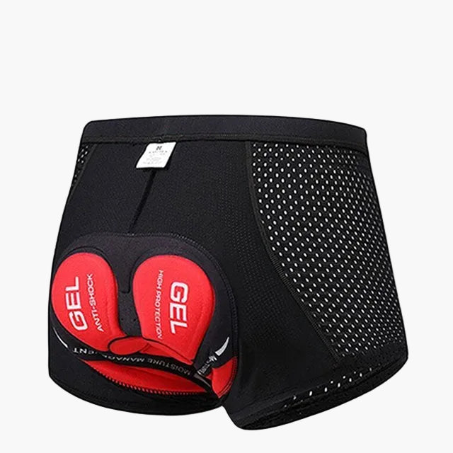 Short de cyclisme homme rembourré gel 5D respirant anti-choc pour longues distances