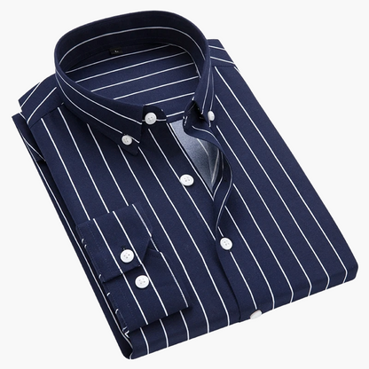 Elegantes Herrenhemd mit Streifen – Klassischer und vielseitiger Stil