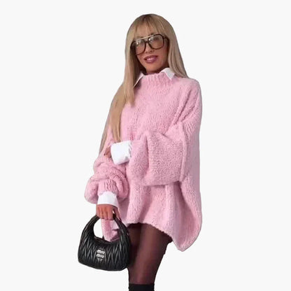Vestido suéter amplio estilo casual para mujer – Look chic y cómodo