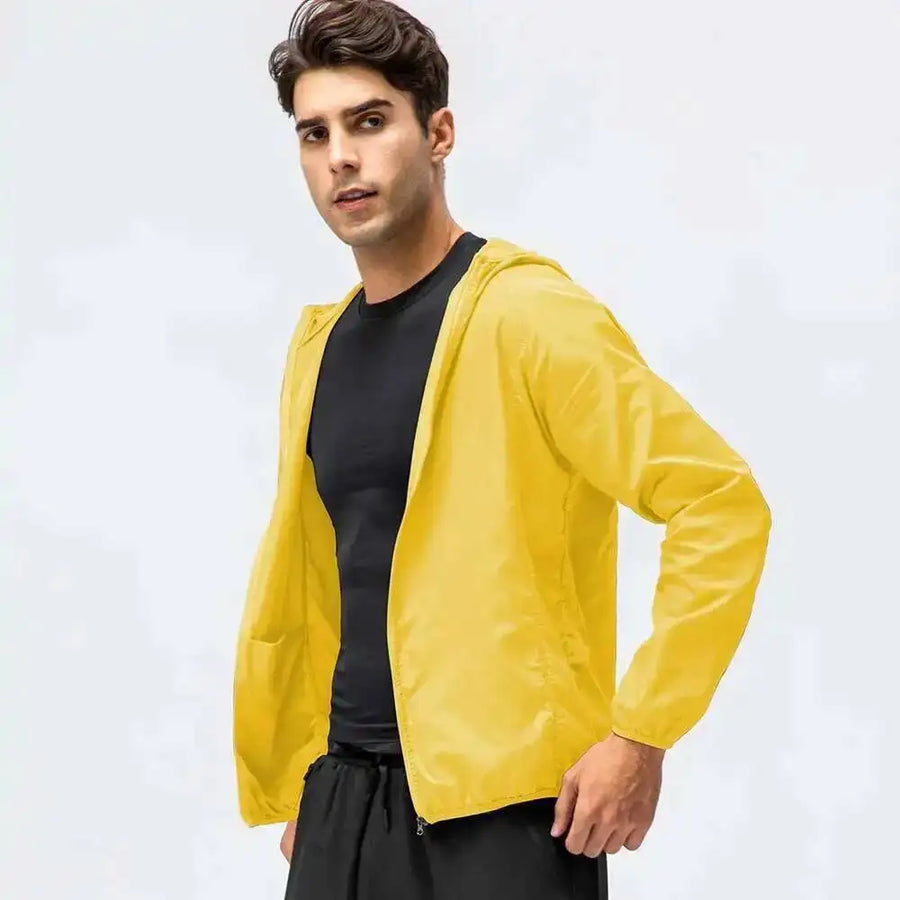 Leichte Unisex-Kapuzenjacke mit Reißverschluss
