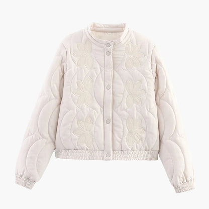 Chaqueta casual para mujer estilo bohemio con flores de moda