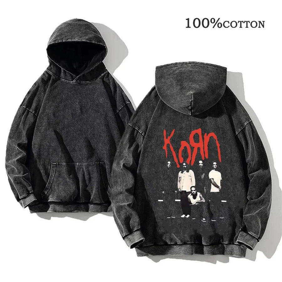 Sweat à Capuche Noir Décontracté à Imprimés Graphiques Variés