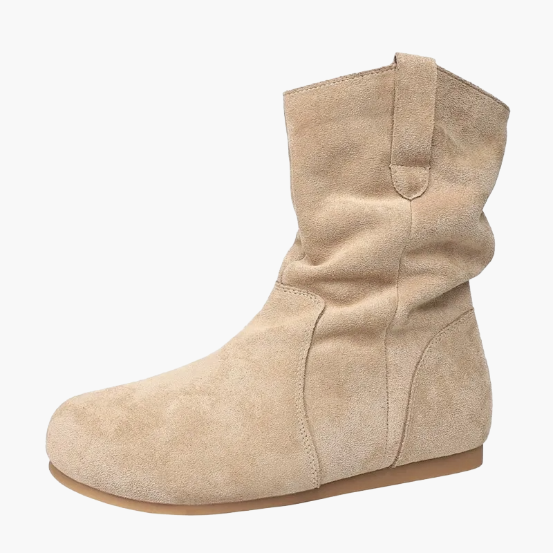 Flat women's boots casual style for autumn and winter