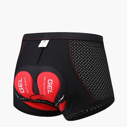 Short de cyclisme homme rembourré gel 5D respirant anti-choc pour longues distances