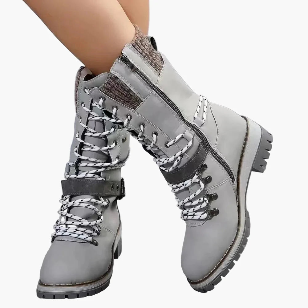 Hoge winterlaarzen voor dames in urban hiking stijl