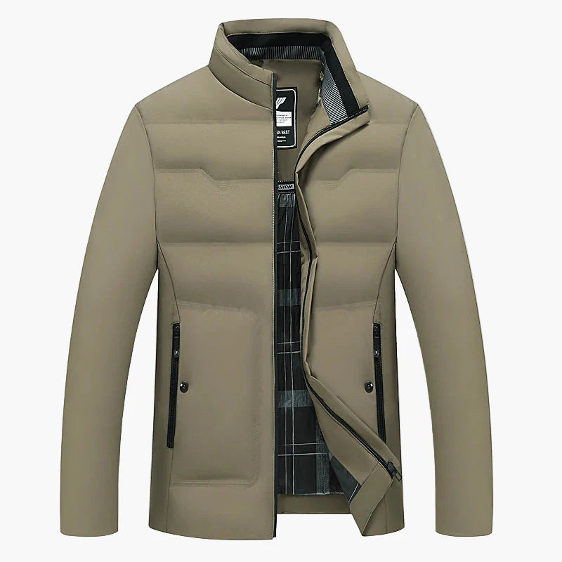 Chaqueta de hombre de negocios casual de invierno, cálida y cortavientos