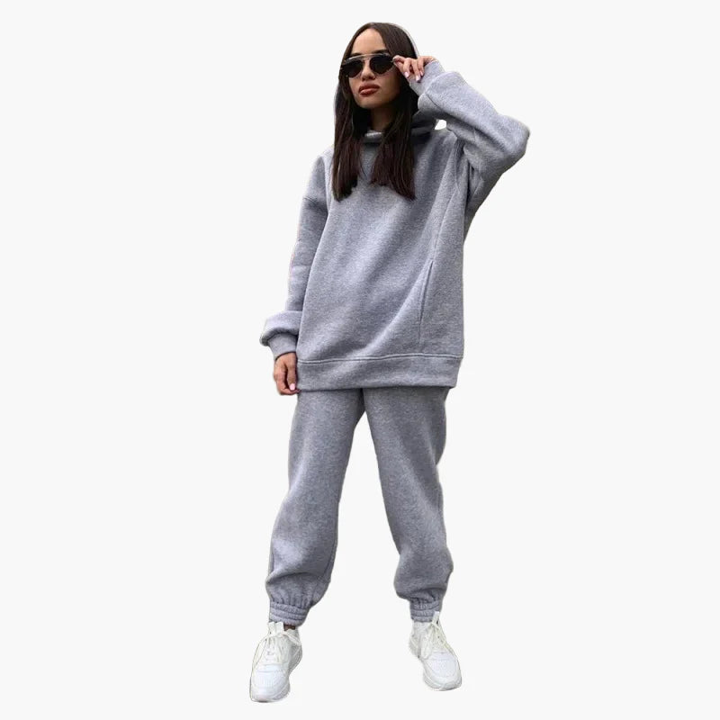 Oversized joggingset för kvinnor i avslappnad urban stil