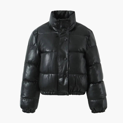 Chaqueta corta acolchada estilo urbano para mujer