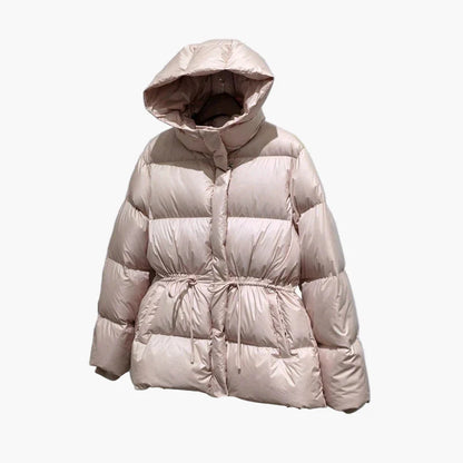 Chaqueta acolchada con capucha para mujer estilo casual invierno urbano