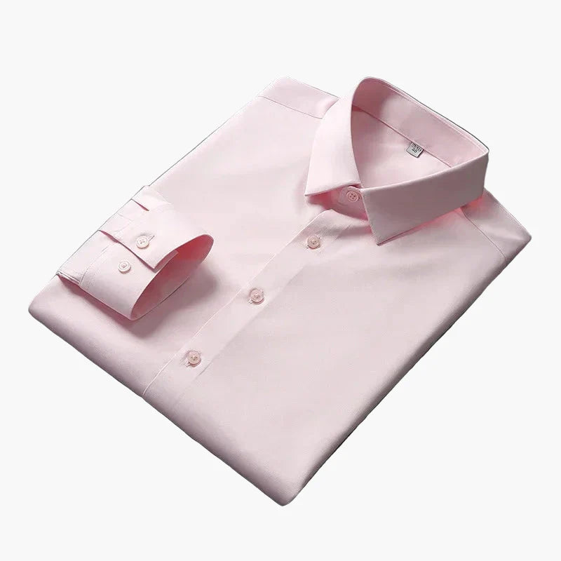 Skjorte til mænd med klassisk pasform, elegant til kontoret