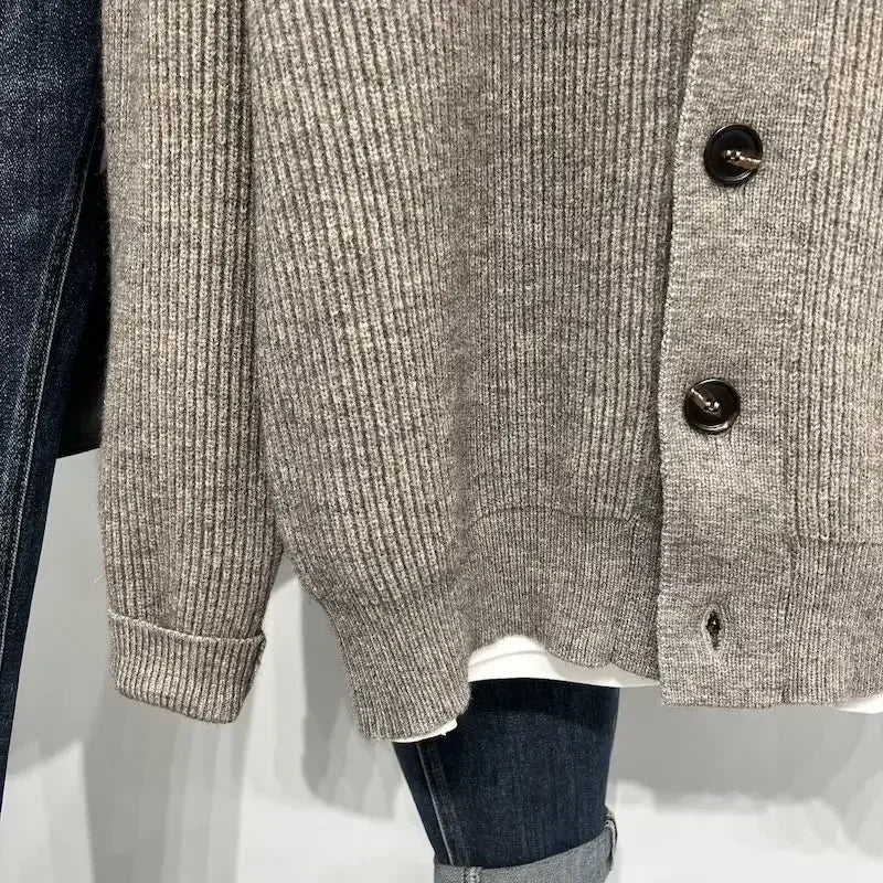 Cardigan con zip stile casual da uomo – Look urbano elegante e versatile