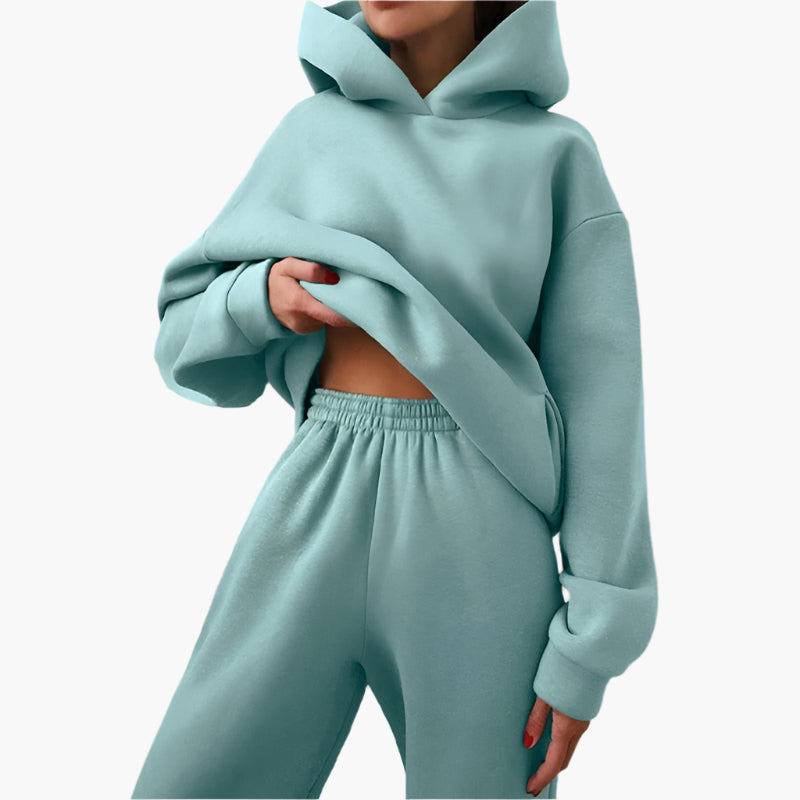 Conjunto de Chándal Casual para Mujer - Sudadera Oversize y Pantalón de Jogging Cómodo para Casa y Ocio