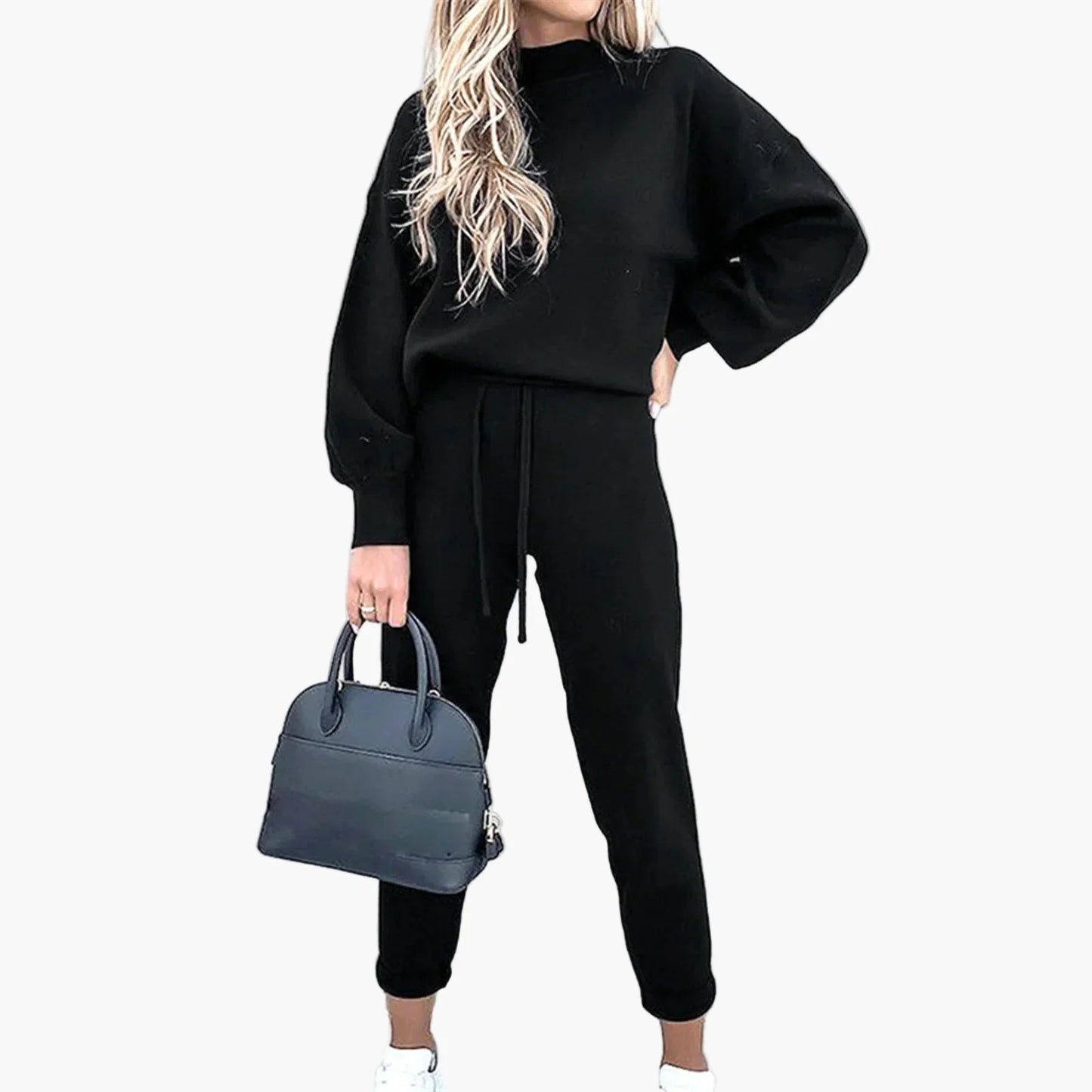 Dwuczęściowy zestaw damski styl casual chic na czas wolny i do miasta