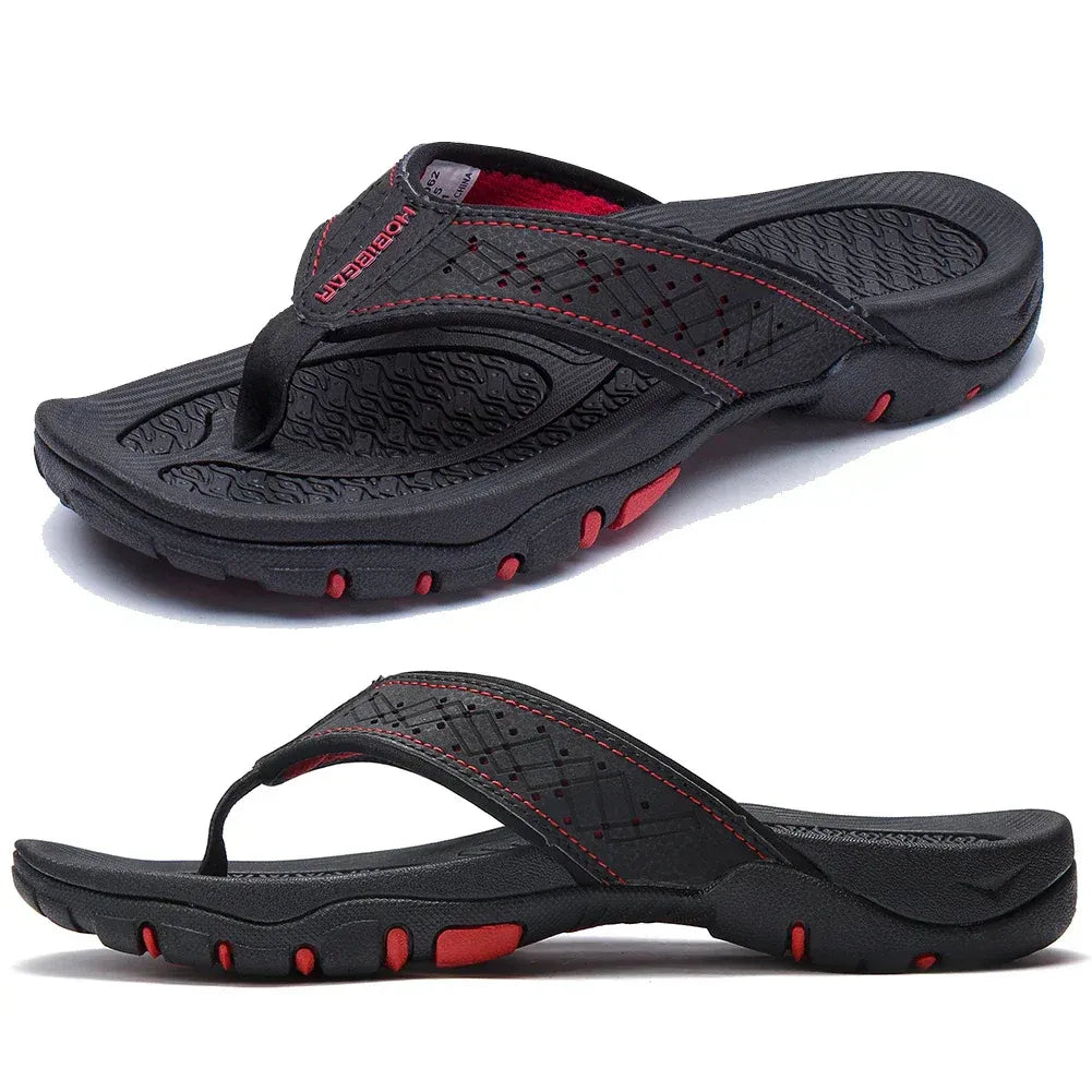 Tongs de sport homme avec soutien de la voûte plantaire – Sandales confort pour marche, plage et activités extérieures