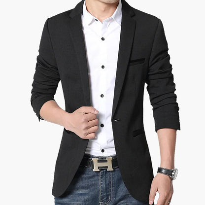 Avslappnad herrblazer – modern och elegant stil för affärer eller fritid