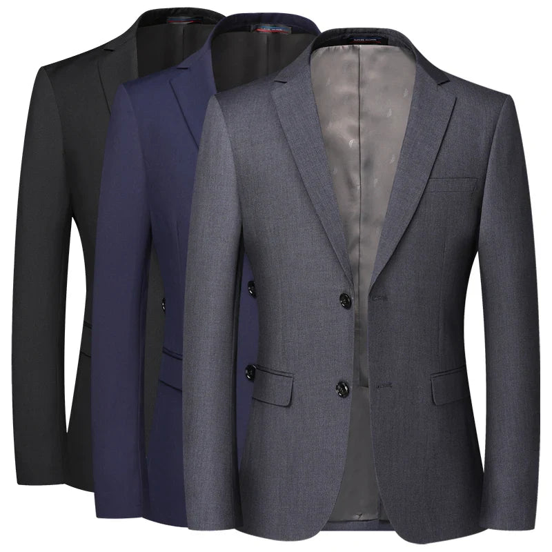Elegant men's two-button suit jacket for business and ceremonies