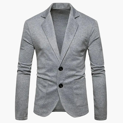 Avslappnad herrblazer i modern stil för affärer eller fritid