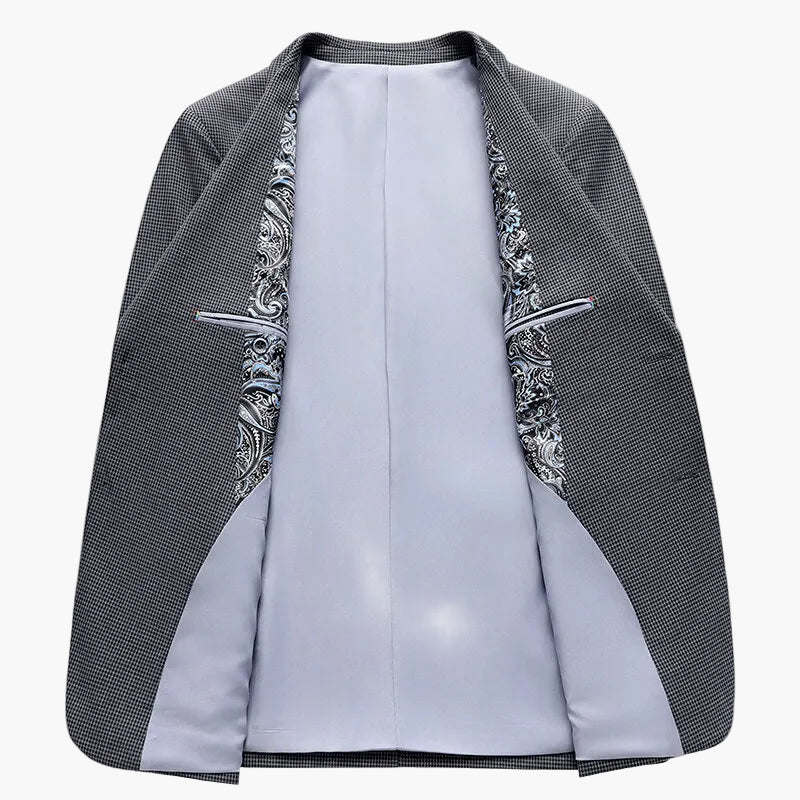 Giacca da uomo elegante stile business, taglio moderno, ideale per ufficio ed eventi formali