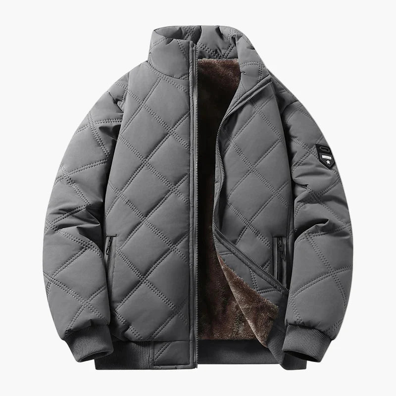 Chaqueta acolchada cálida para hombre estilo urbano casual – ideal para invierno y otoño