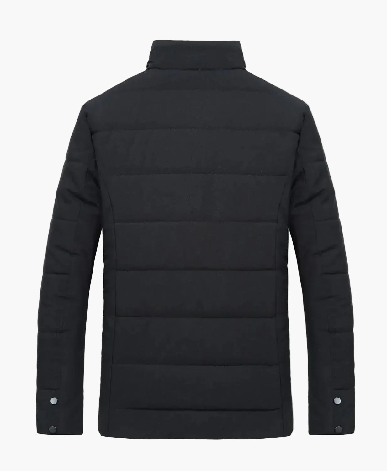 Chaqueta acolchada para hombre estilo urbano con cuello de piel – Ideal para el invierno y la temporada intermedia