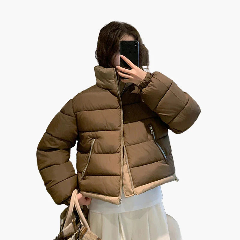Chaqueta acolchada casual para mujer, estilo urbano, ideal para el invierno y actividades al aire libre