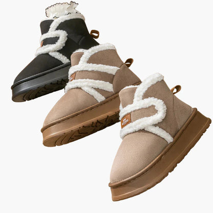 Zapatillas botines de interior cálidas para mujeres, estilo acogedor y comodidad diaria
