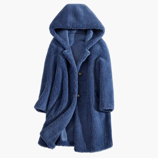 Cappotto con cappuccio stile casual da donna - elegante e caldo per l'inverno