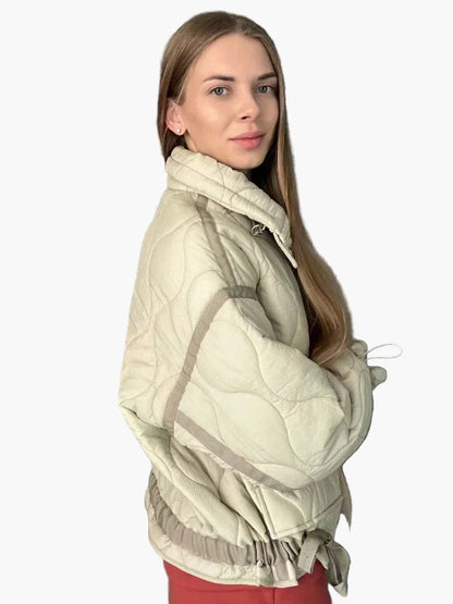 Chaqueta acolchada casual para mujer, estilo urbano de moda, ideal para otoño e invierno