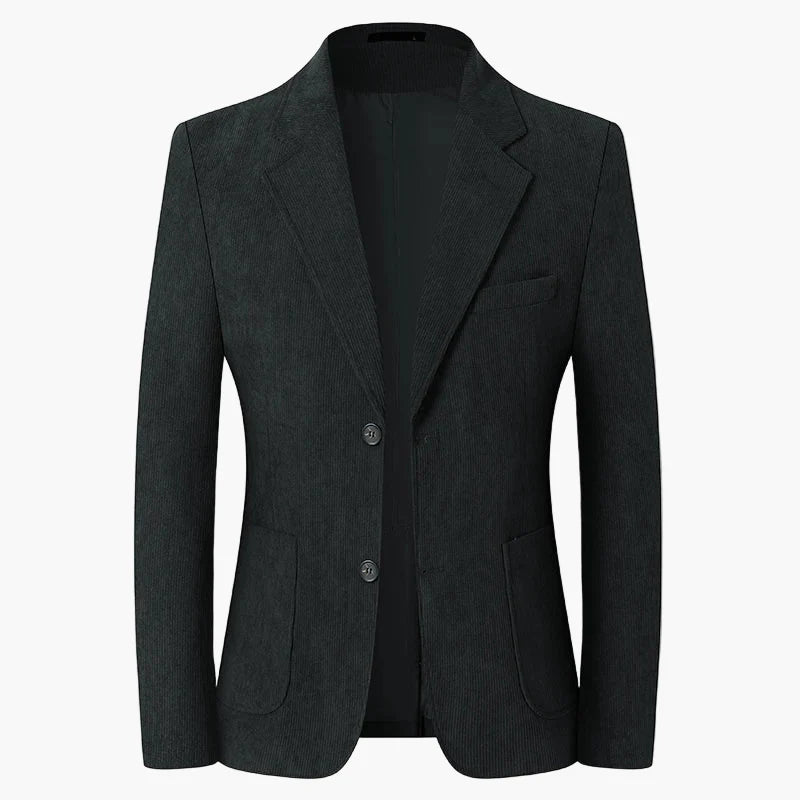 Avslappnad herrblazer med klassisk elegans för affärer och fritid